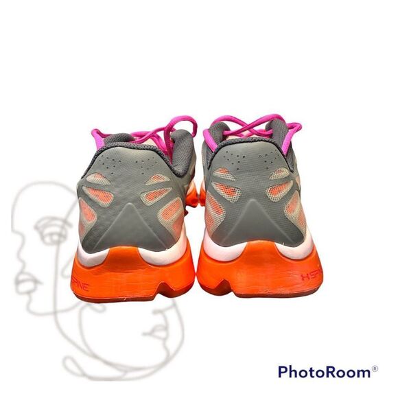 Under Armour Womens Spine Vice 1238604-035 Gray Lace Up Running Shoes - Picture 4 of 6